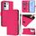 Per vivo Y29 4G Custodia per telefono in pelle tinta unita con cordino Global Skin Feel (rosso rosa) Per vivo Y29 4G Custodia per telefono in pelle tinta unita con cordino Global Skin Feel (rosso rosa)