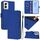 Per vivo Y29S 5G / Y04 5G Custodia per telefono in pelle tinta unita con cordino (blu scuro) Per vivo Y29S 5G / Y04 5G Custodia per telefono in pelle tinta unita con cordino (blu scuro)