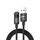 Cavo dati intrecciato in nylon da USB a 8 pin REMAX C01-AL 3A, lunghezza: 1,2 m (nero) Cavo dati intrecciato in nylon da USB a 8 pin REMAX C01-AL 3A, lunghezza: 1,2 m (nero)