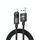 Cavo dati intrecciato in nylon da USB a tipo C REMAX C01-AC 66W, lunghezza: 1,2 m (nero) Cavo dati intrecciato in nylon da USB a tipo C REMAX C01-AC 66W, lunghezza: 1,2 m (nero)