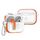 Per AirPods Pro Custodia protettiva per auricolari con blocco colorato (arancione) Per AirPods Pro Custodia protettiva per auricolari con blocco colorato (arancione)