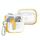 Per AirPods Pro Custodia protettiva per auricolari con blocco colorato (giallo) Per AirPods Pro Custodia protettiva per auricolari con blocco colorato (giallo)
