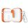 Per AirPods 2 Custodia protettiva per auricolari con blocco colorato (arancione) Per AirPods 2 Custodia protettiva per auricolari con blocco colorato (arancione)