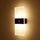 Lampada da parete ricaricabile a induzione intelligente in acrilico magnetico, lampada da comodino per camera da letto, luce calda rettangolare nera Lampada da parete ricaricabile a induzione intelligente in acrilico magnetico, lampada da comodino per camera da letto, luce calda rettangolare nera