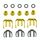 16 pezzi / set per Karcher K2 / K3 / K4 / K5 / K6 / K7 anello di tenuta a forma di O per idropulitrice ad alta pressione 16 pezzi / set per Karcher K2 / K3 / K4 / K5 / K6 / K7 anello di tenuta a forma di O per idropulitrice ad alta pressione