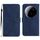 Per Xiaomi 15 Ultra Custodia per telefono in pelle goffrata con cuciture (blu) Per Xiaomi 15 Ultra Custodia per telefono in pelle goffrata con cuciture (blu)