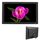 XCLT1850 Cornice digitale con display LED da 18,5 pollici, tipo di spina: spina UE (nero)