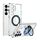Per Samsung Galaxy S24 Ultra 5G GKK Space Series Rotate MagSafe Custodia antiurto a copertura totale per telefono (trasparente)