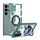 Per Samsung Galaxy S24 Ultra 5G GKK Space Series Rotate MagSafe Custodia antiurto a copertura totale per telefono (verde trasparente)