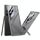 Per Samsung Galaxy S24 Ultra 5G GKK Mech Style Custodia per telefono con supporto pieghevole ultrasottile, penna non inclusa (grigio montagna)