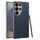 Per Samsung Galaxy S24 Ultra 5G GKK Custodia per telefono con copertura completa in pelle scamosciata e vernice metallica (blu)