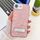 Per iPhone 16e placcatura glitter texture pieghevole supporto TPU custodia per telefono con pellicola per lenti (modello conchiglia rosa) Per iPhone 16e placcatura glitter texture pieghevole supporto TPU custodia per telefono con pellicola per lenti (modello conchiglia rosa)