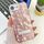 Per iPhone 16e placcatura glitter texture pieghevole supporto TPU custodia per telefono con pellicola per lenti (grinze rosa) Per iPhone 16e placcatura glitter texture pieghevole supporto TPU custodia per telefono con pellicola per lenti (grinze rosa)