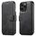 Per iPhone 12 Pro Suteni Q05 2-in-1 Multi-funzione Portafoglio Staccabile Custodia per Telefono MagSafe (Nero)