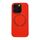 Per iPhone 16 Pro Custodia magnetica in silicone Magsafe (rosso)