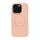 Per iPhone 16 Pro Custodia magnetica in silicone Magsafe (rosa)