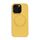 Per iPhone 16 Pro Custodia magnetica in silicone Magsafe (giallo)