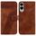 Per Samsung Galaxy S25 Edge 5G Custodia per telefono in pelle goffrata a sette forme (marrone) Per Samsung Galaxy S25 Edge 5G Custodia per telefono in pelle goffrata a sette forme (marrone)