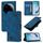 Per Xiaomi 15 Ultra Skin-feel Custodia in pelle goffrata per telefono (blu) Per Xiaomi 15 Ultra Skin-feel Custodia in pelle goffrata per telefono (blu)