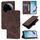 Per Xiaomi 15 Ultra Skin-feel Custodia in pelle goffrata per telefono (marrone) Per Xiaomi 15 Ultra Skin-feel Custodia in pelle goffrata per telefono (marrone)
