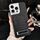Per iPhone 16 Pro Pebble Pattern PU MagSafe Custodia per telefono con supporto (nero) Per iPhone 16 Pro Pebble Pattern PU MagSafe Custodia per telefono con supporto (nero)