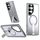 Per Samsung Galaxy S22 Ultra 5G Star Shine Series TPU + PC MagSafe Custodia per telefono con supporto pieghevole (grigio) Per Samsung Galaxy S22 Ultra 5G Star Shine Series TPU + PC MagSafe Custodia per telefono con supporto pieghevole (grigio)