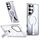 Per Samsung Galaxy S24 Ultra 5G Star Shine Series TPU + PC MagSafe Custodia per telefono con supporto pieghevole (trasparente)