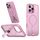 Per iPhone 16 Pro Max Star Shine Series TPU + PC MagSafe Custodia per telefono con supporto pieghevole (rosa) Per iPhone 16 Pro Max Star Shine Series TPU + PC MagSafe Custodia per telefono con supporto pieghevole (rosa)