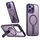 Per iPhone 16 Pro Max Star Shine Series TPU + PC MagSafe Custodia per telefono con supporto pieghevole (viola) Per iPhone 16 Pro Max Star Shine Series TPU + PC MagSafe Custodia per telefono con supporto pieghevole (viola)