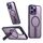 Per iPhone 15 Pro Max Star Shine Series TPU + PC MagSafe Custodia per telefono con supporto pieghevole (viola) Per iPhone 15 Pro Max Star Shine Series TPU + PC MagSafe Custodia per telefono con supporto pieghevole (viola)
