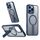 Per iPhone 15 Pro Max Star Shine Series TPU + PC MagSafe Custodia per telefono con supporto pieghevole (blu navy) Per iPhone 15 Pro Max Star Shine Series TPU + PC MagSafe Custodia per telefono con supporto pieghevole (blu navy)