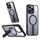 Per iPhone 12 Pro Max Star Shine Series TPU + PC MagSafe Custodia per telefono con supporto pieghevole (nero) Per iPhone 12 Pro Max Star Shine Series TPU + PC MagSafe Custodia per telefono con supporto pieghevole (nero)