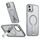 Per iPhone 12 Star Shine Series TPU + PC MagSafe Custodia per telefono con supporto pieghevole (grigio) Per iPhone 12 Star Shine Series TPU + PC MagSafe Custodia per telefono con supporto pieghevole (grigio)