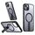 Per iPhone 13 Star Shine Series TPU + PC MagSafe Custodia per telefono con supporto pieghevole (nero) Per iPhone 13 Star Shine Series TPU + PC MagSafe Custodia per telefono con supporto pieghevole (nero)