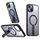 Per iPhone 15 Plus Star Shine Series TPU + PC MagSafe Custodia per telefono con supporto pieghevole (nero) Per iPhone 15 Plus Star Shine Series TPU + PC MagSafe Custodia per telefono con supporto pieghevole (nero)