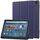 Per Amazon Fire Max 11 Custer Pure Color 3-Fold Holder Custodia per tablet in pelle intelligente (blu) Per Amazon Fire Max 11 Custer Pure Color 3-Fold Holder Custodia per tablet in pelle intelligente (blu)