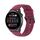 Per Huawei Watch 4 / Watch 4 Pro cinturino in acciaio inossidabile con fibbia nera in silicone tinta unita (rosso vino) Per Huawei Watch 4 / Watch 4 Pro cinturino in acciaio inossidabile con fibbia nera in silicone tinta unita (rosso vino)