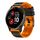 Per Garmin Forerunner 265S / 255S / Venu 2S Cinturino in silicone bicolore intrecciato da 18 mm (nero arancione) Per Garmin Forerunner 265S / 255S / Venu 2S Cinturino in silicone bicolore intrecciato da 18 mm (nero arancione)