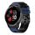 Per Garmin Forerunner 265S / 255S / Venu 2S Cinturino in silicone bicolore intrecciato da 18 mm (blu scuro nero) Per Garmin Forerunner 265S / 255S / Venu 2S Cinturino in silicone bicolore intrecciato da 18 mm (blu scuro nero)