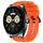Per Huawei Watch GT3 46mm Set di cinturini sportivi in silicone tinta unita lunghi e corti (arancione) Per Huawei Watch GT3 46mm Set di cinturini sportivi in silicone tinta unita lunghi e corti (arancione)
