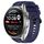 Per Huawei Watch 3 Pro Nuovo set di cinturini sportivi in silicone tinta unita lunghi e corti (blu notte) Per Huawei Watch 3 Pro Nuovo set di cinturini sportivi in silicone tinta unita lunghi e corti (blu notte)