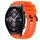 Per Huawei Watch 3 Set di cinturini sportivi in silicone tinta unita lunghi e corti (arancione) Per Huawei Watch 3 Set di cinturini sportivi in silicone tinta unita lunghi e corti (arancione)