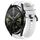 Per Huawei Watch GT Runner Set di cinturini sportivi in silicone tinta unita lunghi e corti (bianco) Per Huawei Watch GT Runner Set di cinturini sportivi in silicone tinta unita lunghi e corti (bianco)