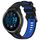 Per Garmin Forerunner 965 Cinturino sportivo in silicone bicolore (nero + blu) Per Garmin Forerunner 965 Cinturino sportivo in silicone bicolore (nero + blu)