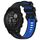 Per Garmin Descent G1 Cinturino sportivo in silicone bicolore (nero + blu) Per Garmin Descent G1 Cinturino sportivo in silicone bicolore (nero + blu)