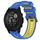 Per Garmin Descent G1 Cinturino sportivo in silicone bicolore (blu + giallo) Per Garmin Descent G1 Cinturino sportivo in silicone bicolore (blu + giallo)