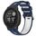 Per Garmin Instinct 2 Solar Sports cinturino in silicone bicolore (blu notte + bianco) Per Garmin Instinct 2 Solar Sports cinturino in silicone bicolore (blu notte + bianco)