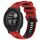 Per cinturino sportivo in silicone bicolore Garmin Instinct 2 (rosso + nero)
