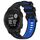 Per Garmin Instinct Sports cinturino in silicone bicolore (nero + blu)