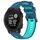 Per Garmin Instinct Sports cinturino in silicone bicolore (blu + verde acqua)